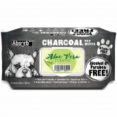 Absorb Plus Charcoal Pet Wipes - Aloe Vera